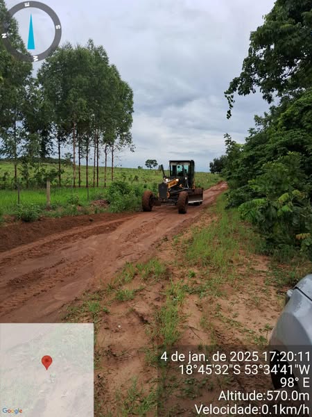Figueirão – Secretaria Municipal de Obras trabalha na melhoria das estradas nesse período de muitas chuvas