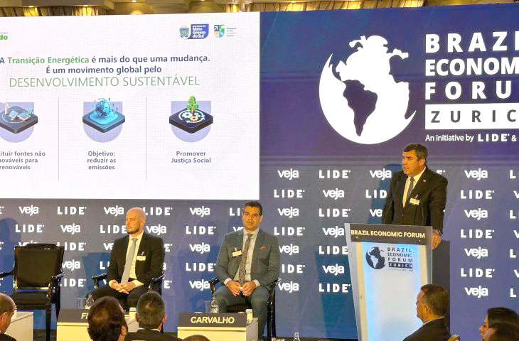 Energia limpa e segurança alimentar: na Suiça, Riedel defende que Brasil lidere transição energética no mundo