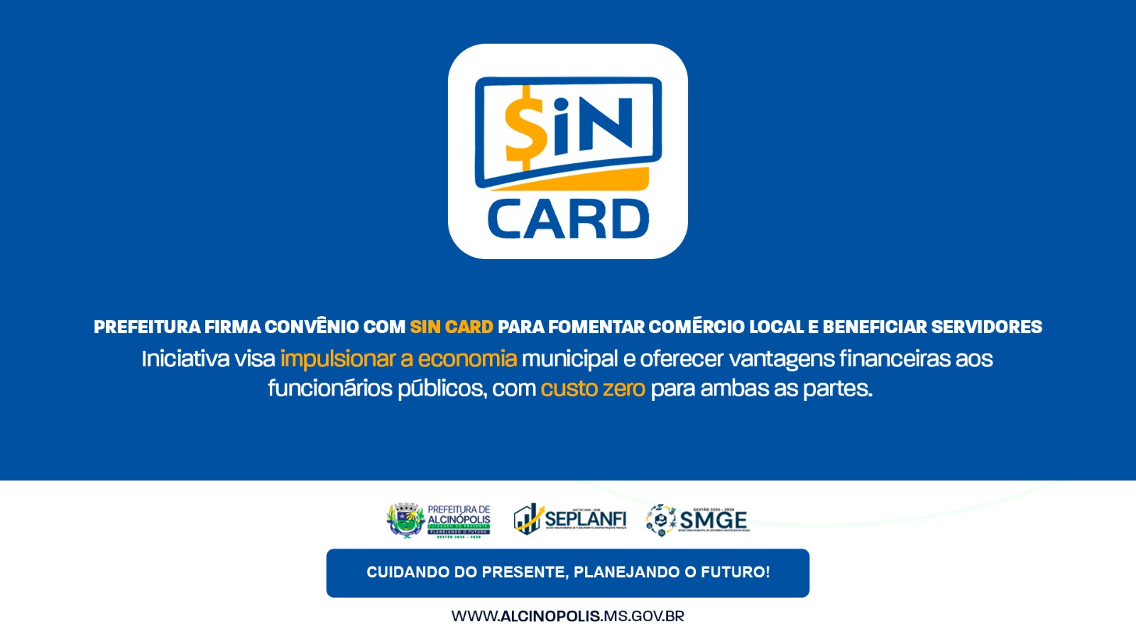 Alcinópolis MS: Prefeitura Firma Convênio com SIN CARD para Fomentar Comércio Local e Beneficiar Servidores