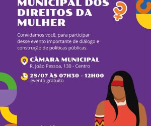 1ª Conferência Municipal dos Direitos da Mulher acontece nesta segunda-feira em Coxim
