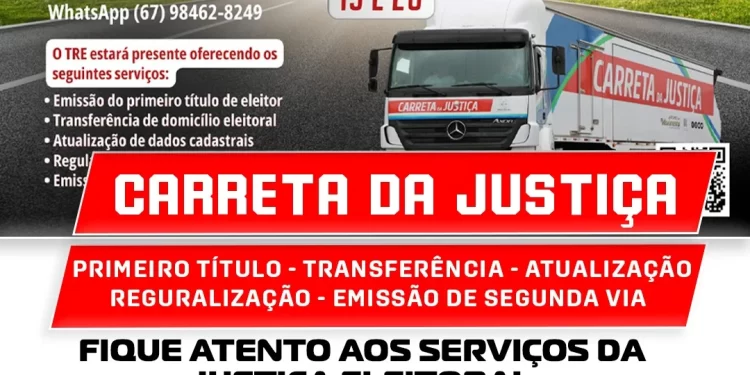 Alcinópolis recebe a “Carreta da Justiça” nos dias 19 e 20 com foco na regularização eleitoral