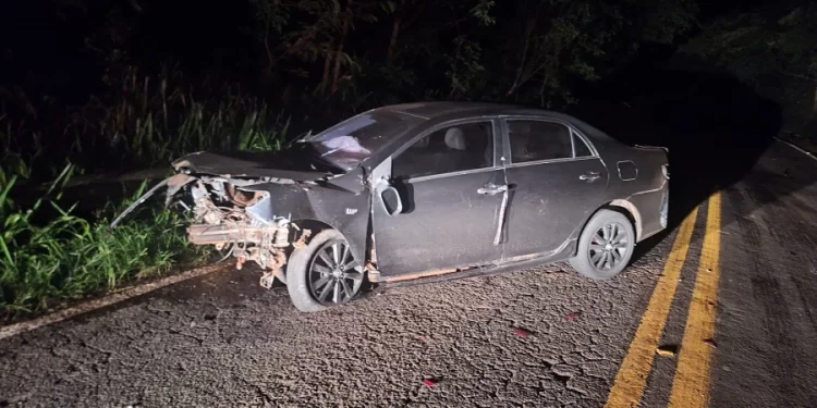 Colisão entre ônibus e carro mobiliza equipes de socorro na Serra do Sucuriú