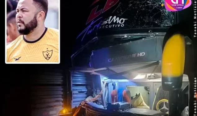 Luto no Futebol: Acidente com ônibus do Águia de Marabá mata preparador físico no Tocantins