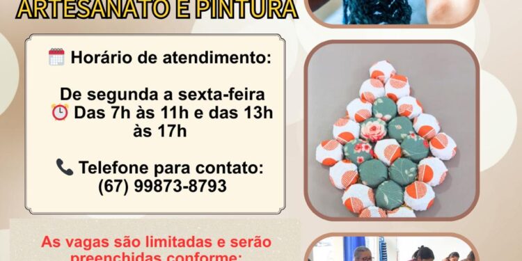 Criatividade e Convivência: Paraíso das Águas abre matrículas para oficinas gratuitas de Artesanato e Pintura
