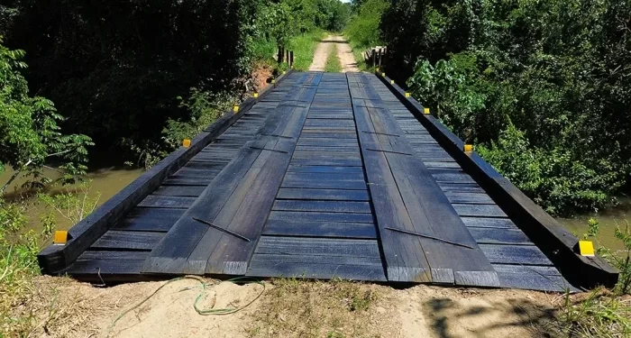 Infraestrutura Rural: Prefeitura de Figueirão entrega ponte reformada no Córrego Jauruzinho e facilita acesso à BR-359
