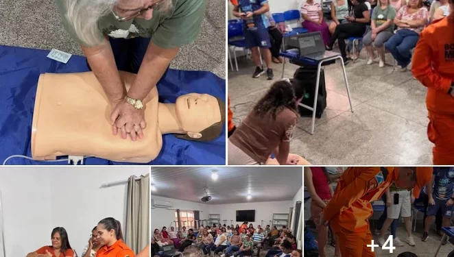 Servidores da Educação de Alcinópolis recebem treinamento de Primeiros Socorros com os Bombeiros