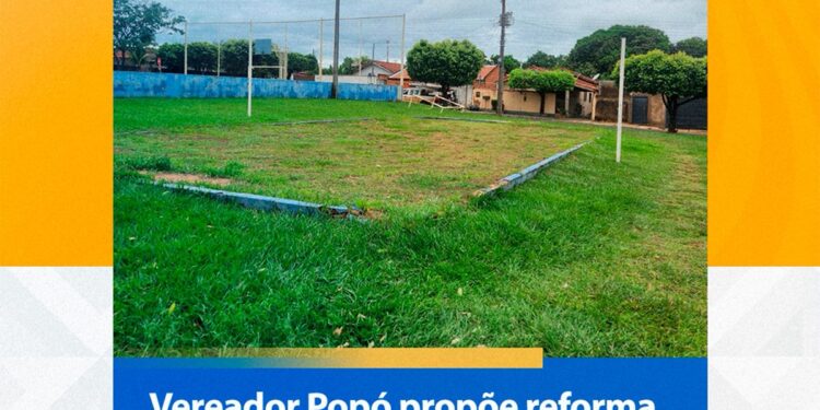 Esporte e Lazer: Popó cobra reforma e cercamento da quadra de areia do Jardim Sucuriú