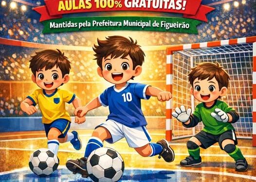 Escolinha de Futsal de Figueirão abre inscrições para crianças e jovens