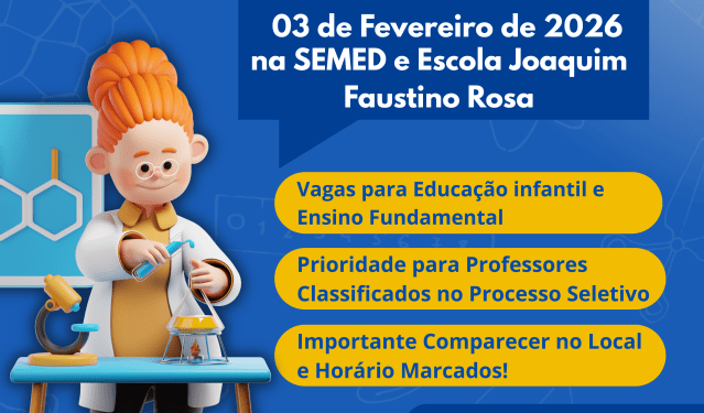 Atenção Professores: Costa Rica convoca temporários para lotação nesta terça (03); confira locais e vagas