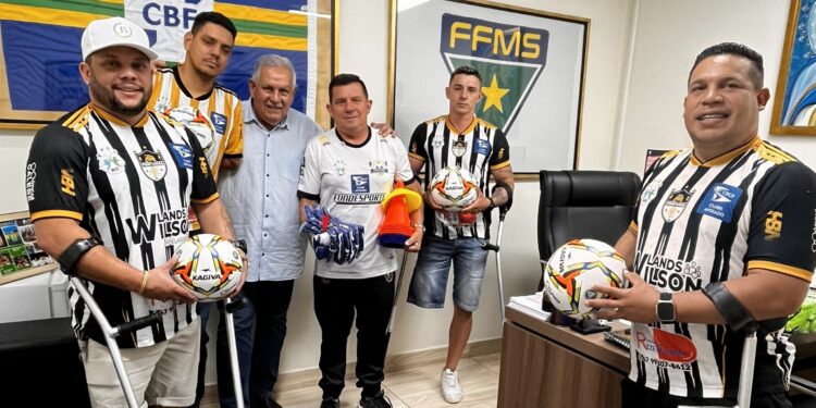 FFMS firma parceria com clube de futebol para amputados