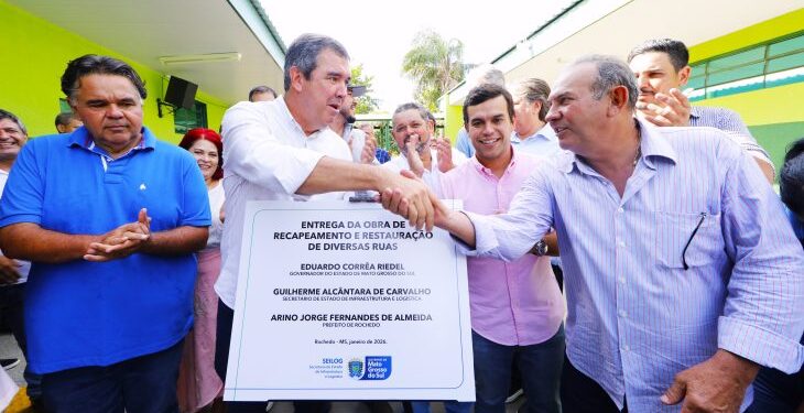 Rochedo recebe obras de infraestrutura urbana e educação para melhorar a vida do cidadão