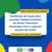 Valorização: Prefeitura de Costa Rica oficializa reajuste de 5,40% para servidores municipais