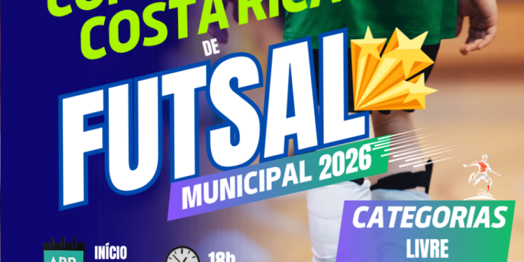 Copa Costa Rica de Futsal 2026 começa hoje com 36 jogos na fase classificatória