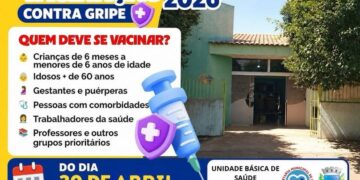 Vacinação 2026: Campanha contra a gripe começa nesta quinta-feira na UBS Arindo Rodrigues da Silva