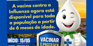 Saúde para Todos: Prefeitura libera vacinação contra Influenza para toda a população acima de 6 meses