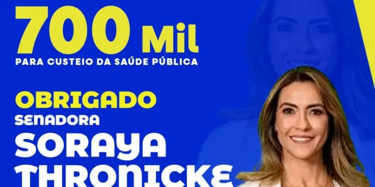 Saúde Fortalecida: Alcinópolis recebe R$ 700 mil via emenda da Senadora Soraya Thronicke