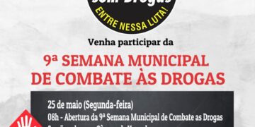 Prevenção e Consciência: Câmara Municipal inicia 9ª Semana de Combate às Drogas nesta segunda-feira
