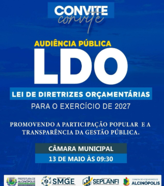 Participação Cidadã: Prefeitura realiza audiência pública para definir o orçamento de 2027