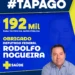 Deputado Rodolfo Nogueira destinou R$ 192 mil para Alcinópolis