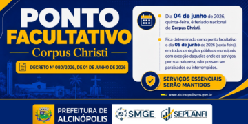 Feriadão Estendido: Alcinópolis decreta ponto facultativo e emenda a sexta-feira após Corpus Christi