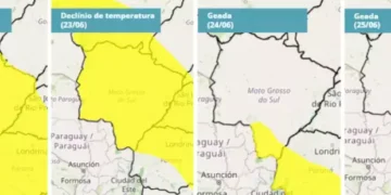 Alerta Meteorológico: Inmet emite aviso de tempestade para MS e projeta frio de 3°C com geada histórica a partir de quarta-feira