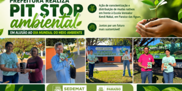 Conscientização no Trânsito: Pit stop ambiental em frente a escola marca as comemorações da Semana do Meio Ambiente