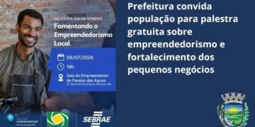 Empreendedorismo: Prefeitura, ACIASPA e Sebrae realizam palestra gratuita nesta quarta-feira para fortalecer pequenos negócios