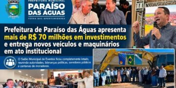 Recorde Histórico: Com Salão Municipal lotado, prefeito Ivan Xixi oficializa megapacote de R$ 70 milhões e renova frota pública