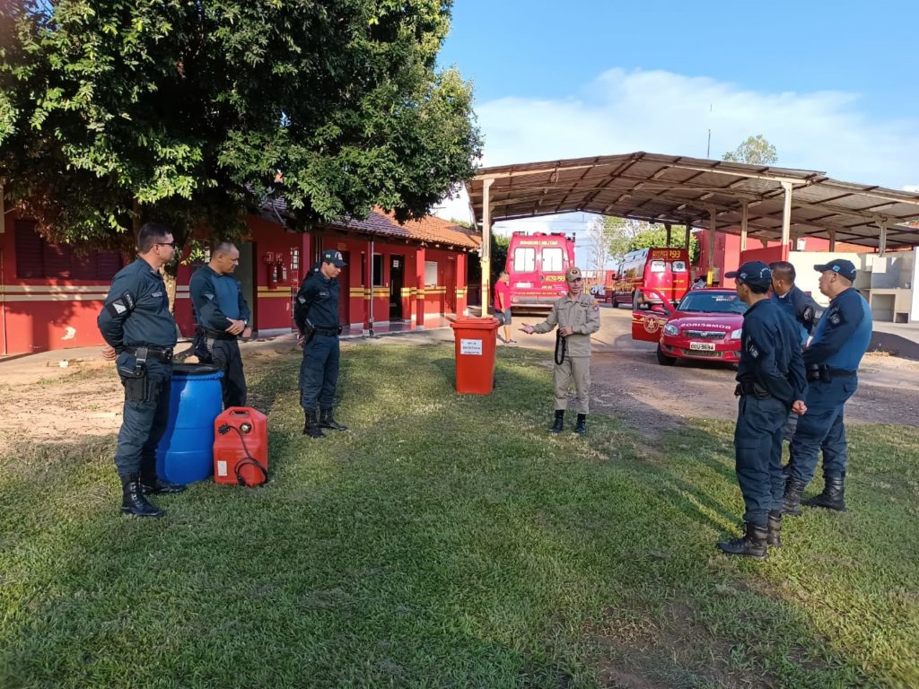 Policiais Militares do 5º BPM recebem treinamento de APH Tático no Subgrupamento de Bombeiros Militar Independente de Coxim