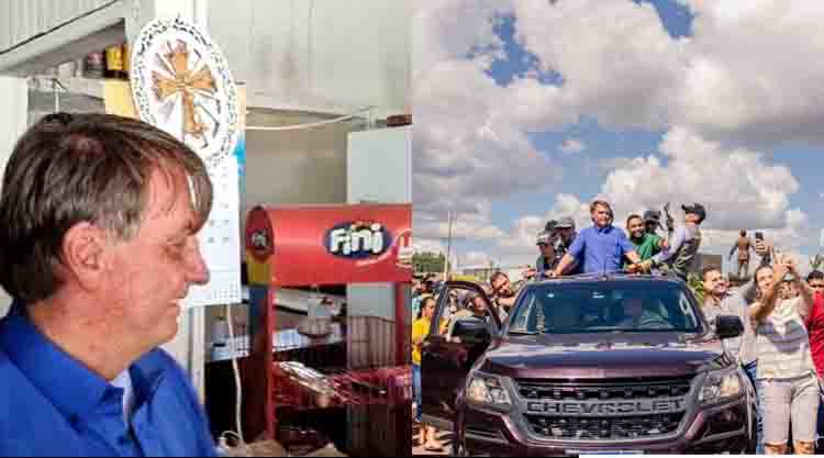 Bolsonaro faz visita surpresa a cidade de MS para comer pastel e tomar tubaína: ‘foi muito bem recebido’