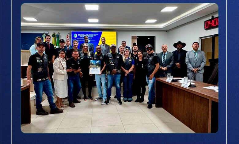 Câmara de Costa Rica homenageia Moto Clube local por sucesso da 9ª edição do Moto Fest