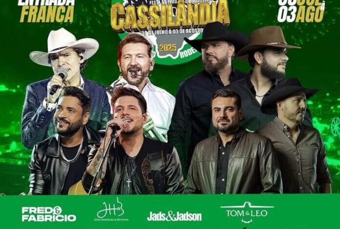 Cassilândia abre os portões para a 53ª Festa do Peão com entrada gratuita e grandes atrações musicais