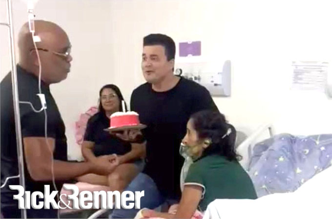 Rick e Renner realizou sonho de fã no Hospital Municipal de Alcinópolis