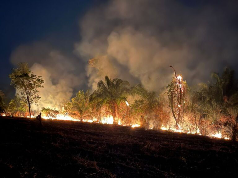 Incêndio no PENT Volta a se Intensificar
