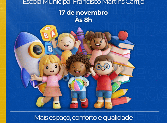 Costa Rica entrega novo bloco com quatro salas de aula na Escola Francisco Martins Carrijo
