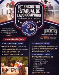 Tradição e poeira alta: Costa Rica espera 20 mil pessoas para o 18º Encontro Estadual de Laço Comprido