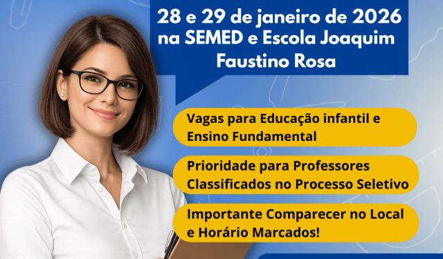 Convocação de Professores Temporários: Lotação 2026