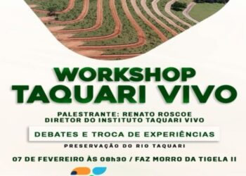 Alcinópolis sedia workshop sobre a preservação e recuperação do Rio Taquari no dia 7 de fevereiro