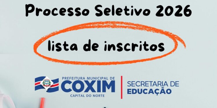 Educação Coxim: Divulgada a lista de inscritos para vagas temporárias em 2026
