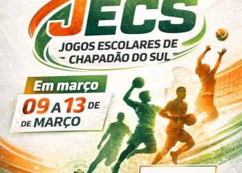 Calendário esportivo aberto: Chapadão do Sul define data dos Jogos Escolares para março de 2026