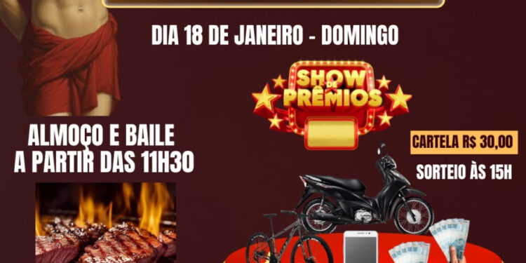 Programação especial da Festa de São Sebastião 2026 começa neste domingo (11) em Paraíso das Águas