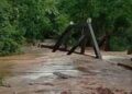 Chuvas na região Central: Ponte na MS-352 é destruída em Corguinho e Rio Negro tem 700 isolados