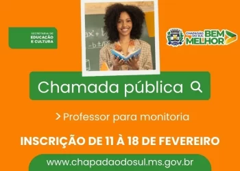 Chapadão do Sul abre processo seletivo para professores de monitoria no Polo IFMS