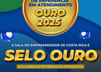 Sala do Empreendedor de Costa Rica conquista Selo Ouro do Sebrae por excelência em atendimento