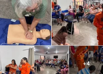 Servidores da Educação de Alcinópolis recebem treinamento de Primeiros Socorros com os Bombeiros