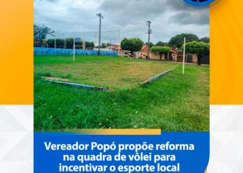 Esporte e Lazer: Popó cobra reforma e cercamento da quadra de areia do Jardim Sucuriú