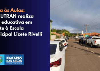 Demutran realiza blitz educativa na volta às aulas em Paraíso das Águas