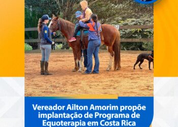 Vereador pede implantação de programa de Equoterapia na rede pública de Costa Rica