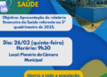 Olho no Imposto: Saúde de Costa Rica presta contas do fim de 2025 nesta quinta