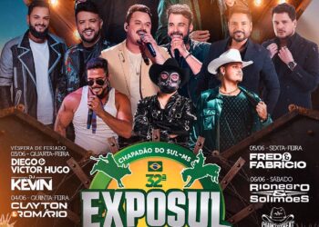 Exposul 2026 define grade de shows com Rio Negro & Solimões e Diego & Victor Hugo; festa começa dia 3 de junho